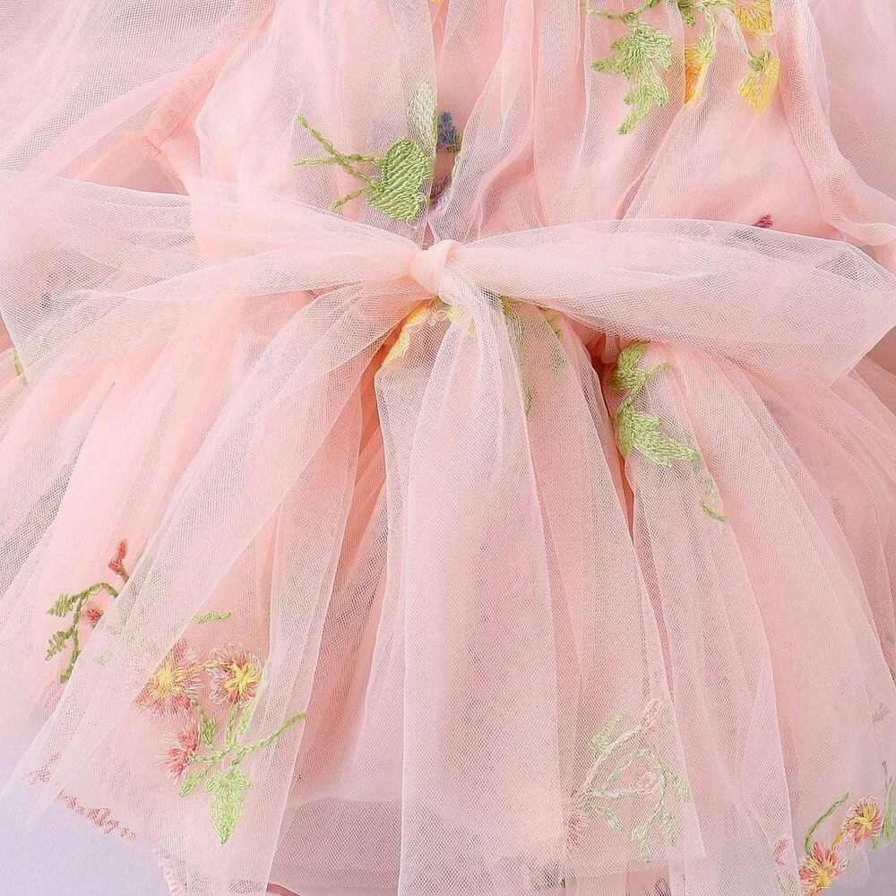 Dresses Baby Pink 1st First Birthday Party Dress Newborn Fairy Tulle 12-18M